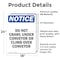 Signmission Do Not Crawl Under Conveyor Or, 18 in W x Rectangle, Vinyl Decal OS-2PACK-NS-D-1824-V-11130 - alternate 4
